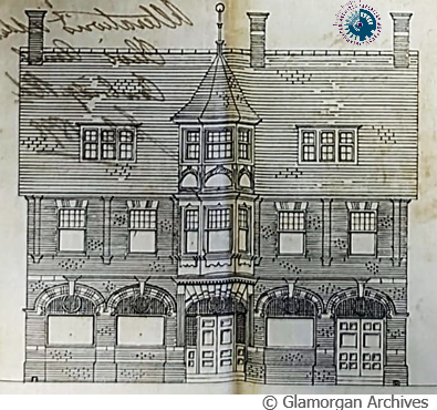 Original drawing of The Clive Pub, Cardiff