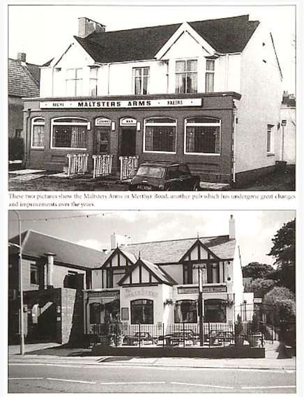 Undated archive photos of the Malsters Arms pub Cardiff