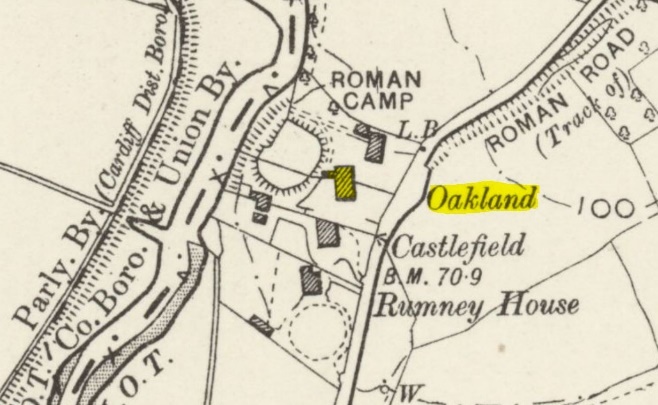 1901 OS map showing site of Henry Morgan pub Cardiff