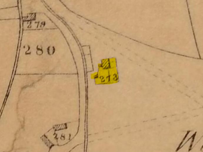 1840 Tithe Map showing the site of the Three Elms pub Cardiff