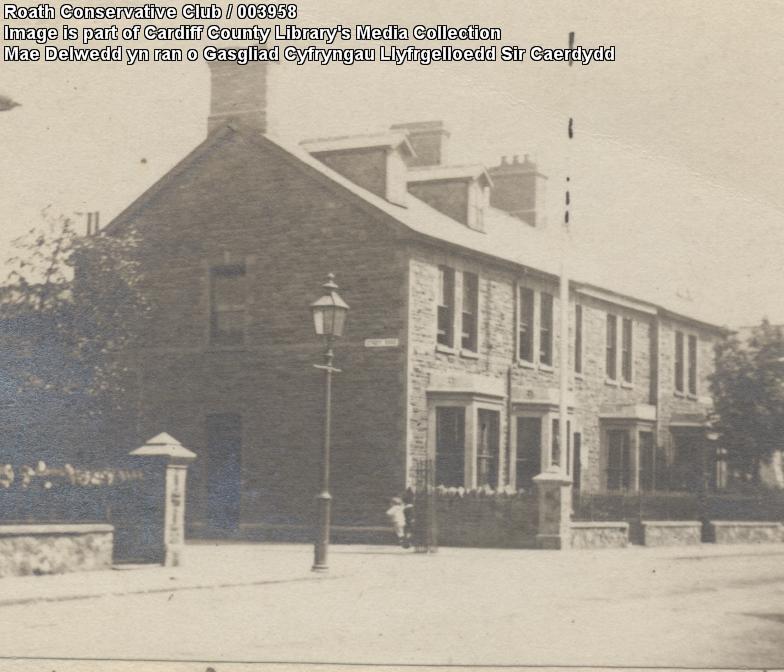 1891 Photo of Roath Conservative Club Cardiff