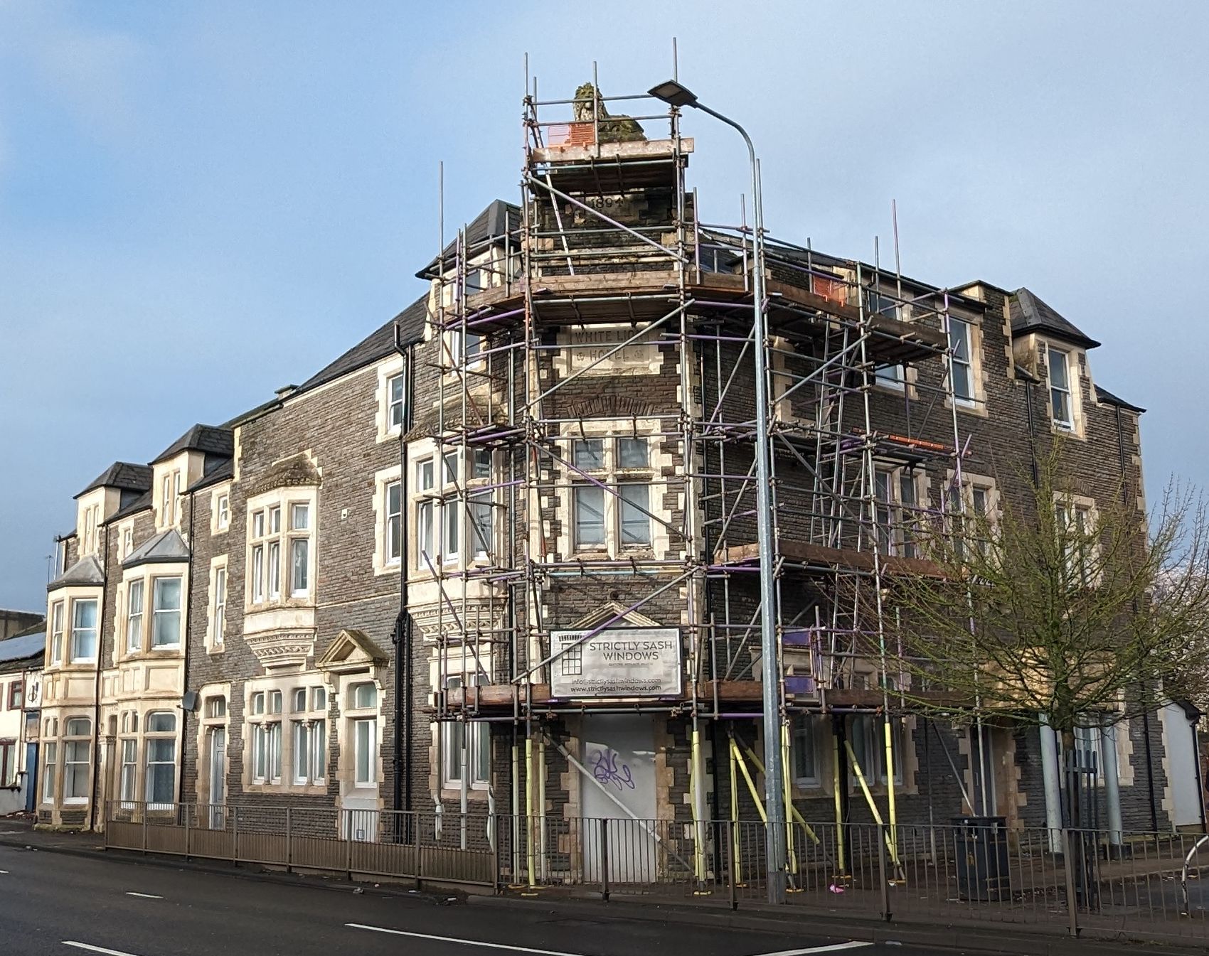 Photo of the former White Lion pub Cardiff