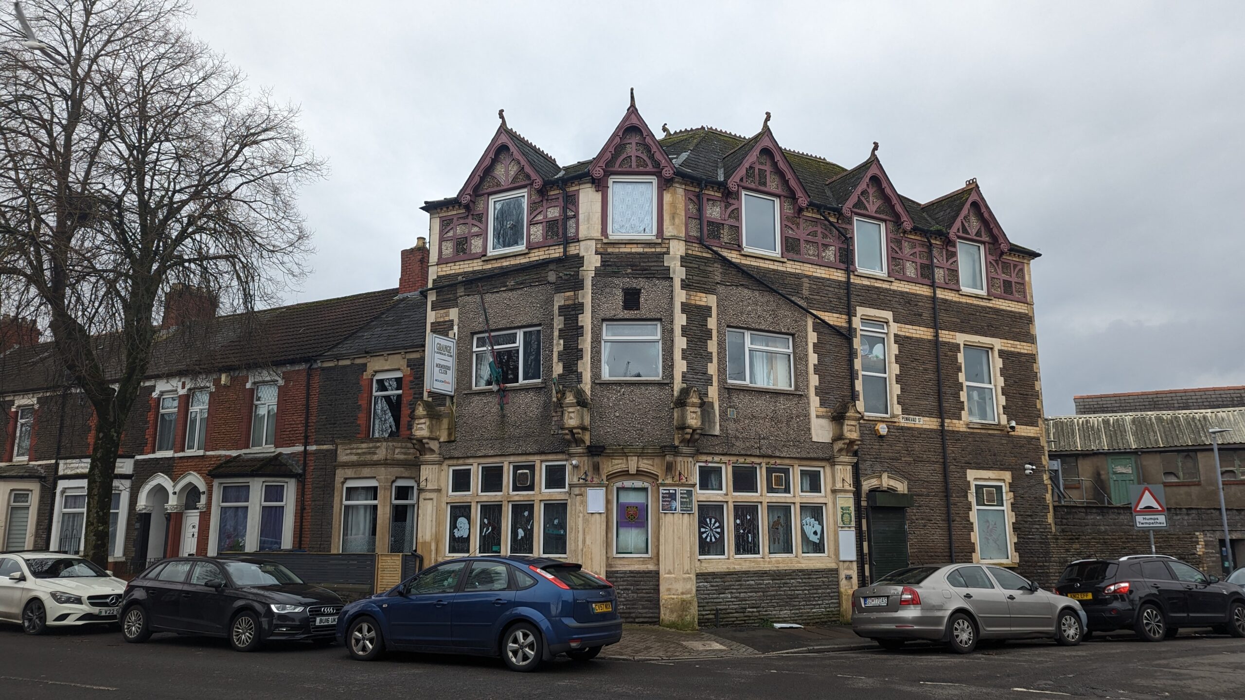Photo of the former Grange Catholic Club, Cardiff