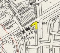 Map drawing showing the Birchgrove location